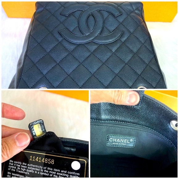 Auth Chanel Caviar Petite Shopper Tote Bag - Picture 14 of 17